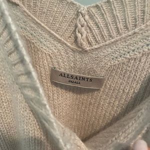 ALL SAINTS Oversized Off the Shoulder Knit Sweater